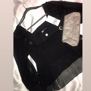 Dressy black Zara blouse